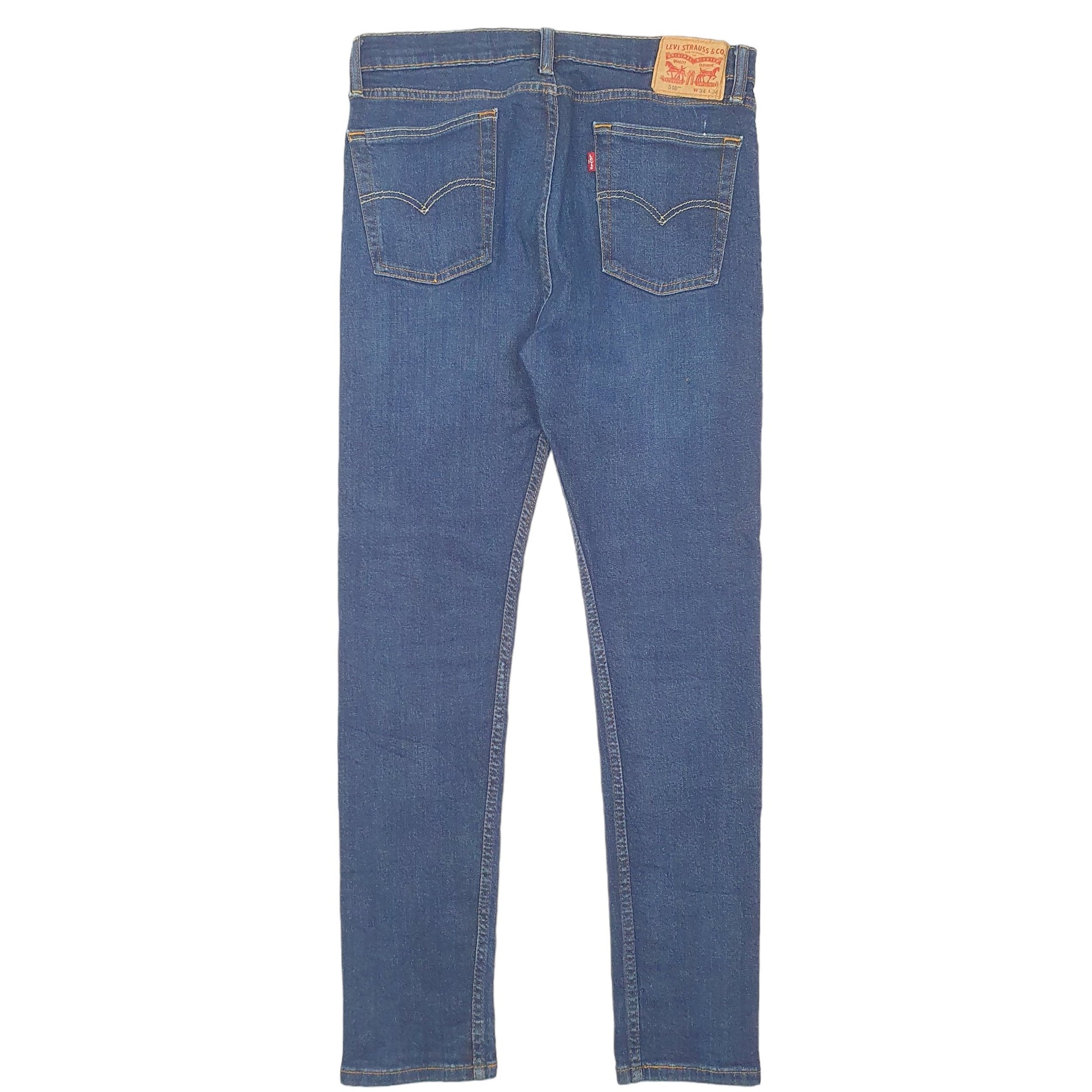 Mens Blue Levis Stretch 510 JeansW34 L34